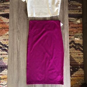 Akira woven midi skirt